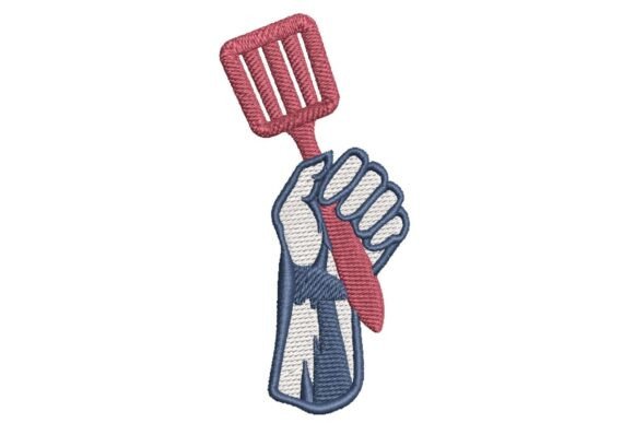 Labor Day Fist with Spatula Embroidery Review