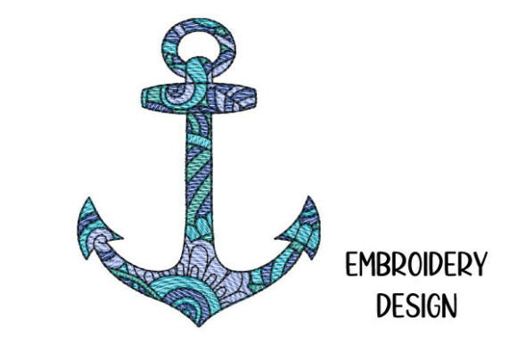 Review: Anchor with Mandala Fill Embroidery Design