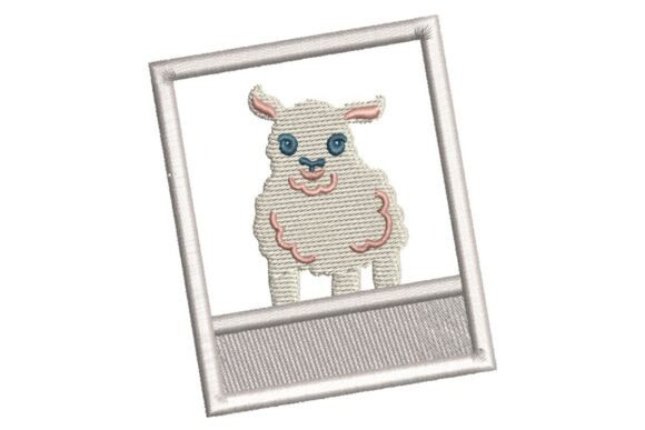 Review: Cute Baby Lamb in Photo Frame Embroidery Design