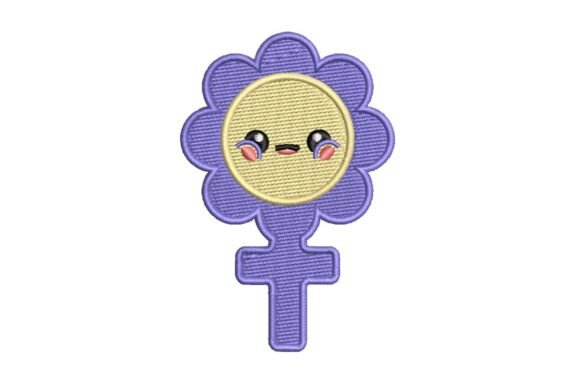 Review: Cute Floral Female Symbol Embroidery Design