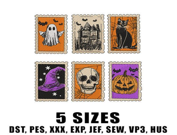 Review: Halloween Stamps Set Embroidery Designs