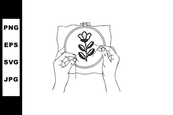 Review: Hands Stitching Flower Embroidery Hoop C
