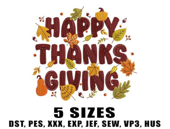 Review: Thanksgiving Cheer Embroidery Design for Merch