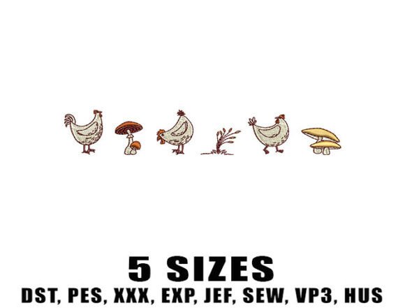 Reviewing Cartoon Chicken Embroidery Designs for Etsy Shops