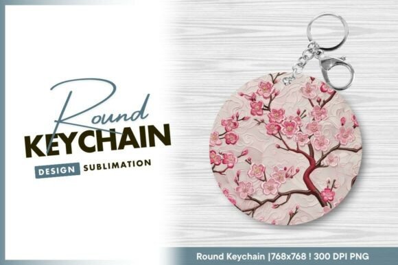 Reviewing Cherry Blossom Embroidery Round Keychain
