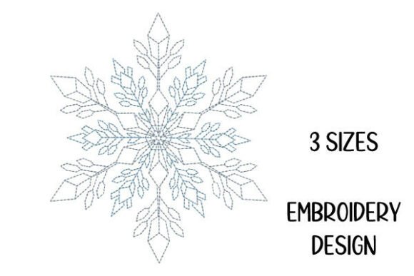 Reviewing Snowflake Winter Line Art Embroidery