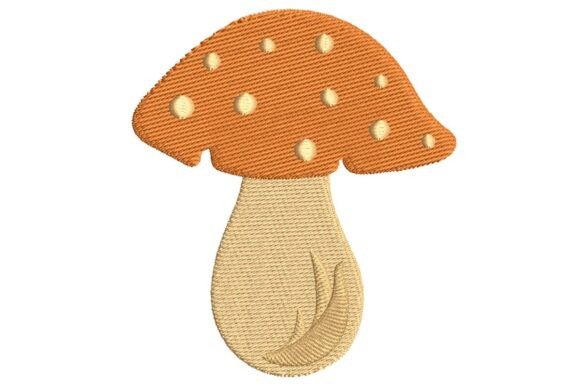Reviewing the Cute Spotted Mushroom Embroidery Design