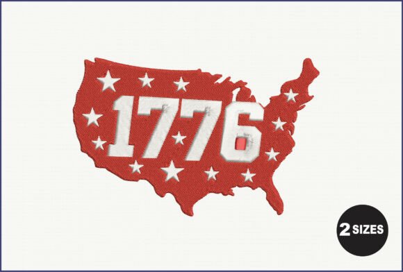 Reviewing the Patriotic USA 1776 Map Embroidery Design