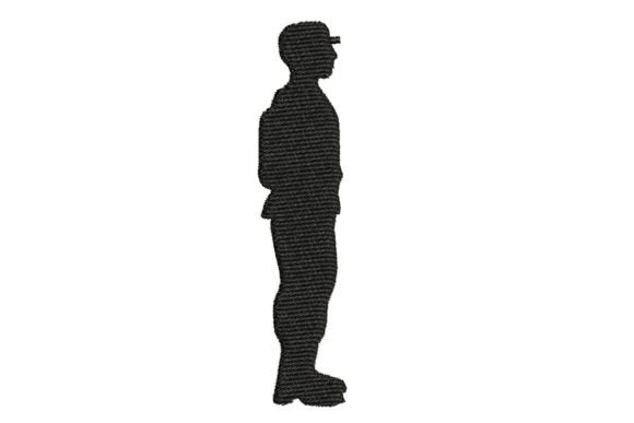 Reviewing the Standing Soldier Silhouette Embroidery Design