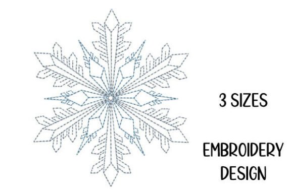 Snowflake Redwork Design: A Holiday Essential